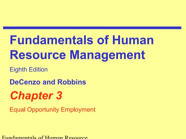 Equal Opportunity Employment