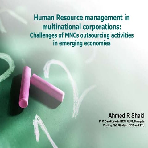 Challenges in HRM in MNCs