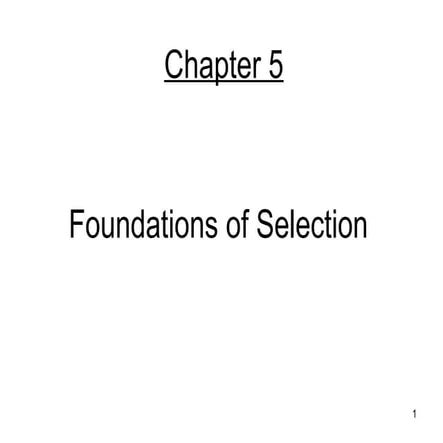HRM Chapter Selection.ppt for business students