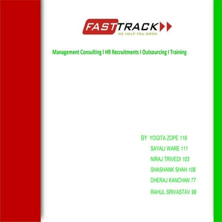 Why Fastrack consultancy