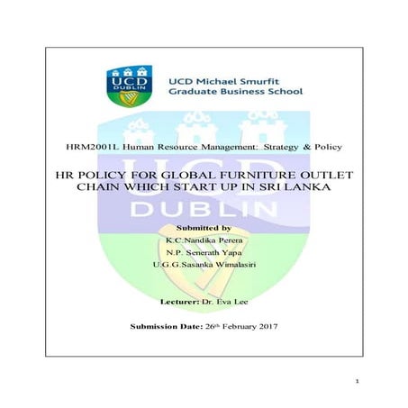 Hrm group assignment cedar park furniture sri lanka