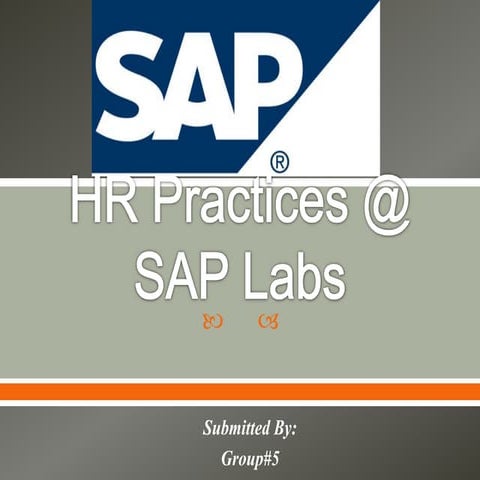 HRM Practices at SAP