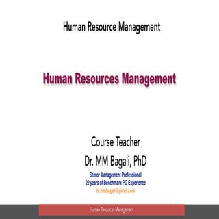 HRM, HRD, HR, Management of HR, Manager role