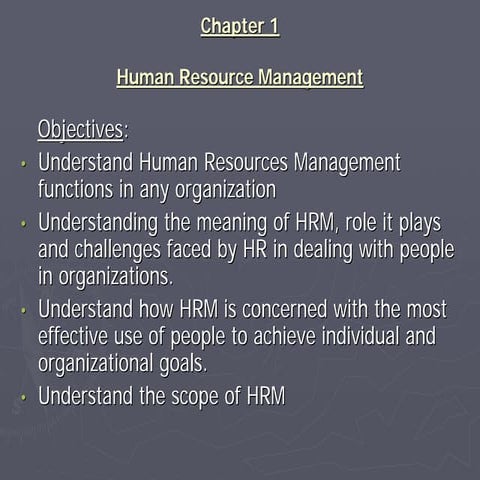 Human Resource Management