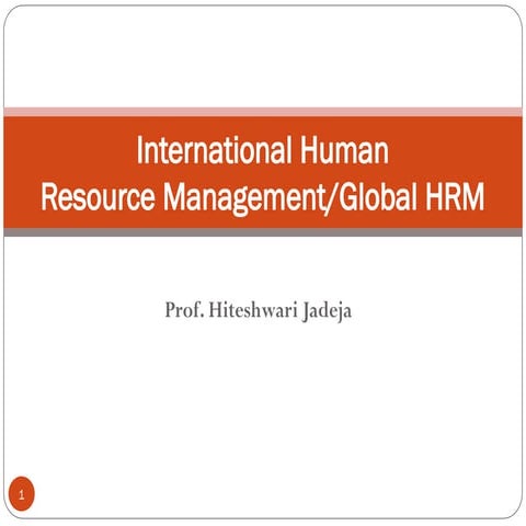 international human resuourse notes .ppt