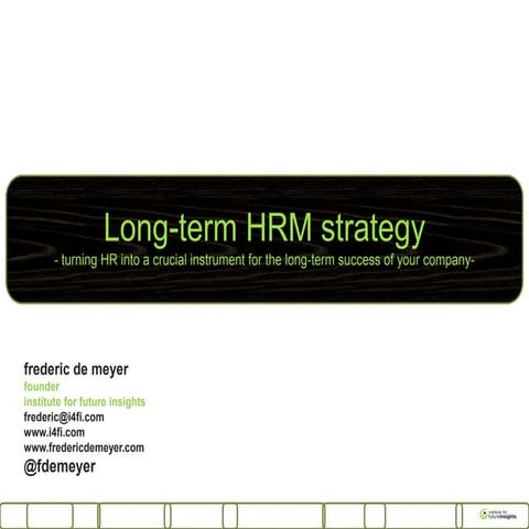 Hrm megatrends workshop june 2012