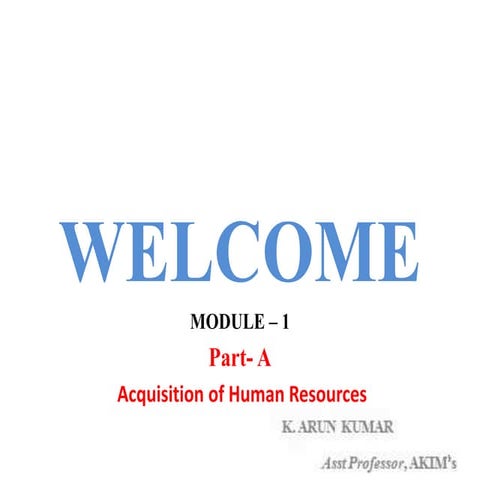 HRM module 1