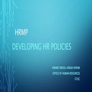 hrmp human resource policy