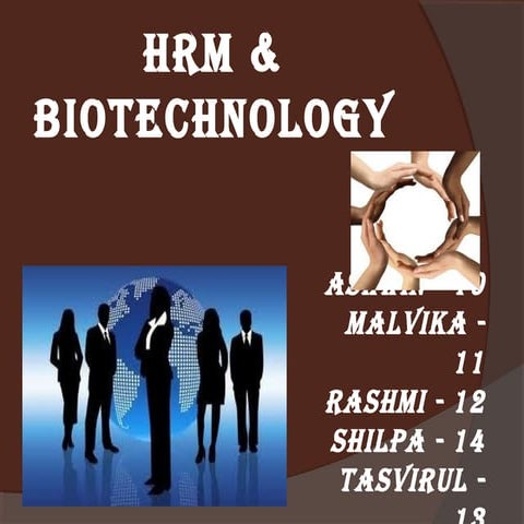 HR Practices in Biotech Industry