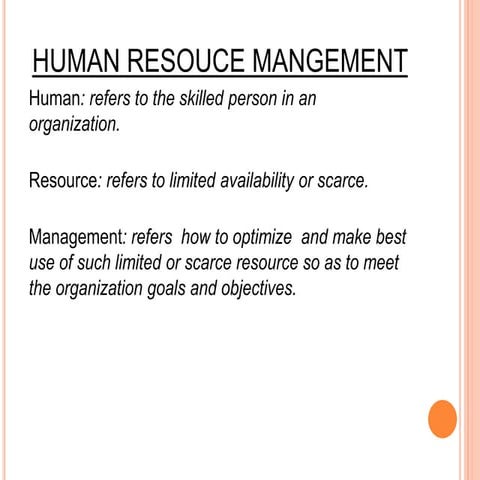 human resource management 