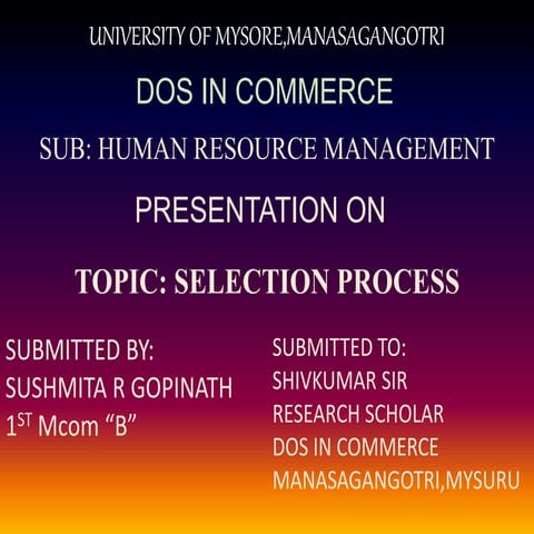 HUMAN RESOURCE MANAGEMENT PPT