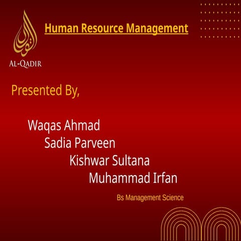 Human Resource Management Aqupt Ppt Pptx