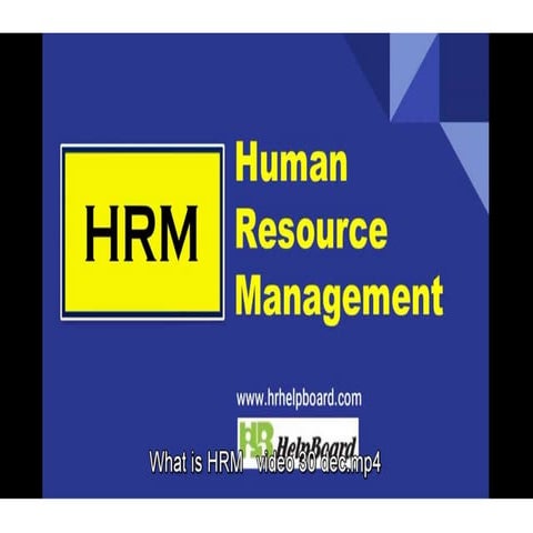 Human Resource Management