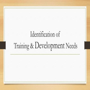 Unit 2-training need analysis | PDF