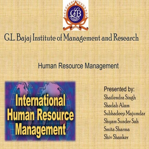 international human resource management