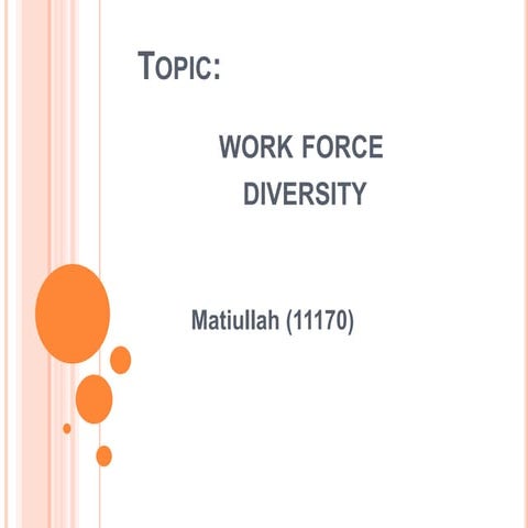 workforce diversity