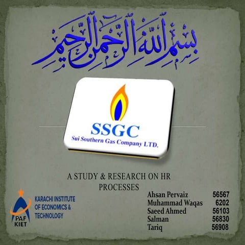 Sui Southern Gas Company (SSGC) PowerPoint Presentation