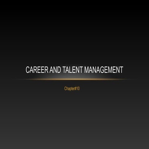 Career and Talent Management by Junaid Chohan