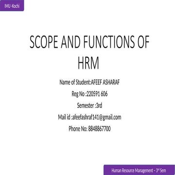 3 phases of Human Resource Management | DOCX