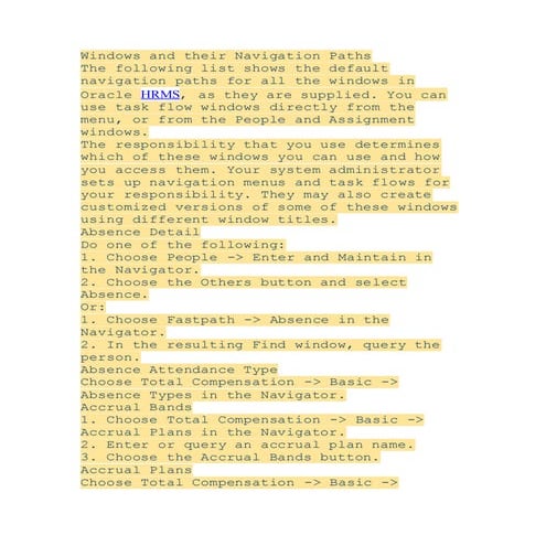 HRMS Windows and their Navigation Paths.doc