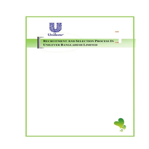 Hrm unilever bangladesh