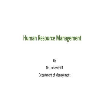 Human resource Management- Role of technology in HRM processes (e.g., HRIS, t...
