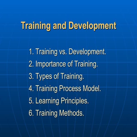 Training and Development in Human Resource Management is the process of acqui...