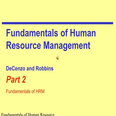 CHAPTER 2 HRM fundamental of human resource management | PDF