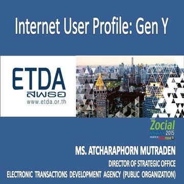 Thailand Internet Data by ETDA in Thailand Zocial Awards 2015