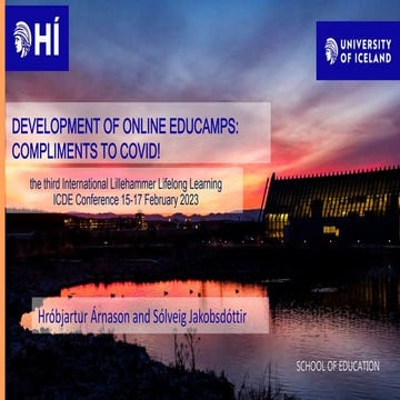 Hrobjartur and SolveiDEVELOPMENT OF ONLINE EDUCAMPS.pptx