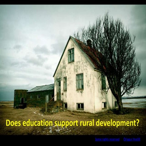 Does distance education support rural development?