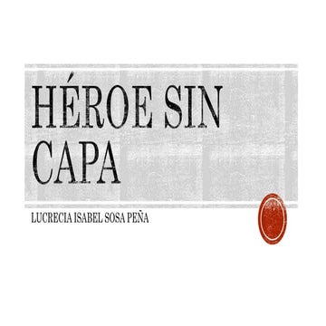 Héroe sin capa