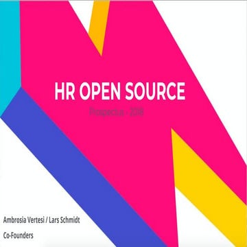 HR Open Source Sponsorship Prospectus 2018
