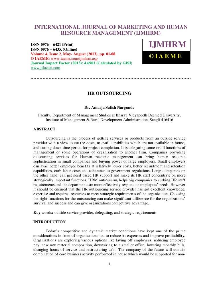 Human resource outsourcing pdf image