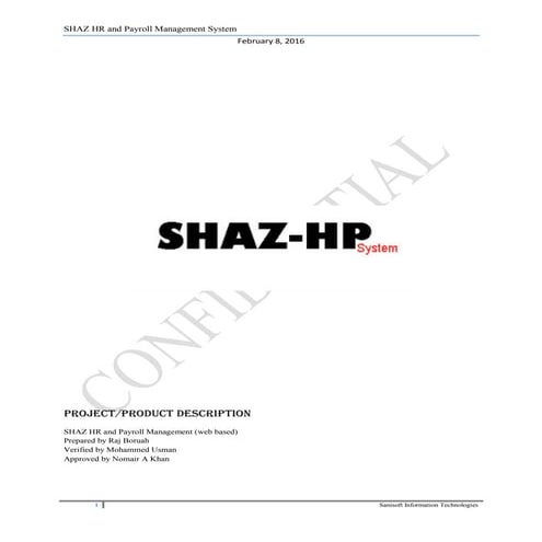 HR and Payroll Management System - Web Based 