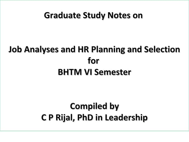 HR Planning