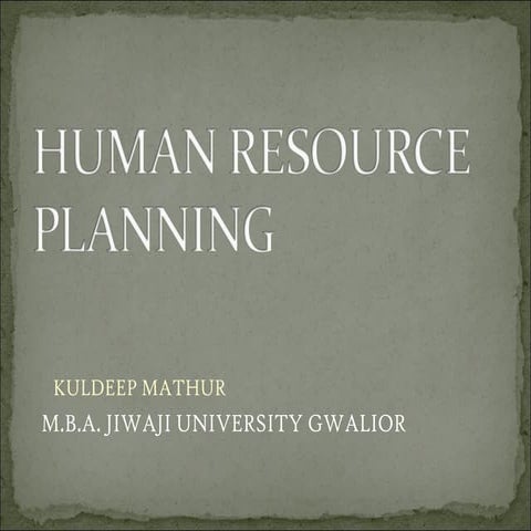 Hr planning