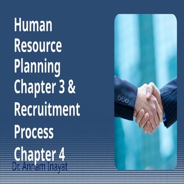 Comprehensive Human Resource Planning and Recruitment Process ...