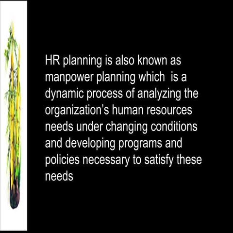 Hr planning, recruitment & selection
