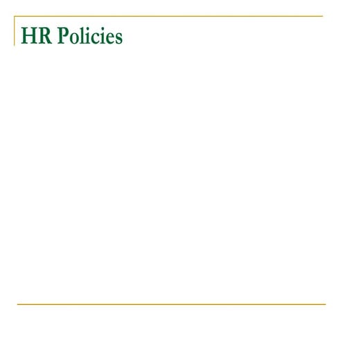 Hr policies