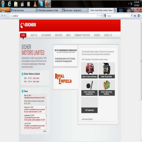 Hr policies of Eicher group of companies.