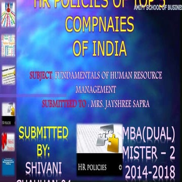 Hr policies of top 5 compnaies
