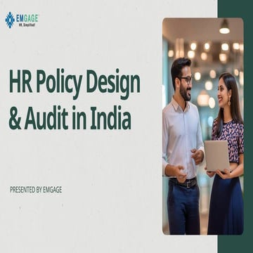 HR Policy Design and Audit in India | PPTX