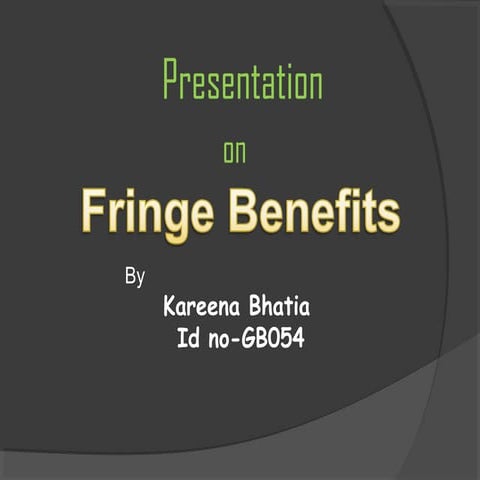 fringe benefit 