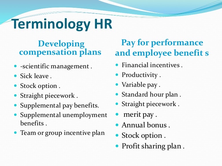 Terminology HR