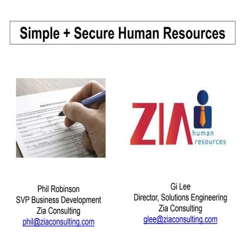 Simple & Secure Human Resources: Document Automation & Easy ECM