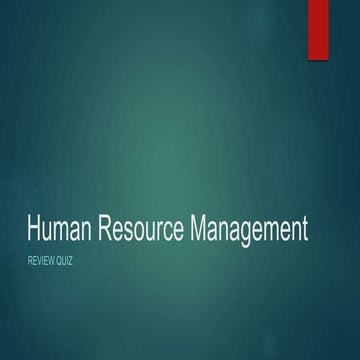Business English: Human Resources / HR 