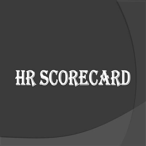 Hr scorecard
