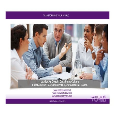 HRSeminar Coaching Elizabeth van Geerestein