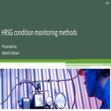 Heat recovery steam generator (HRSG) condition monitoring methods